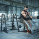 Ламана штанга з прогумованим вантажем 50 кг Bauerfitness AC-12310
