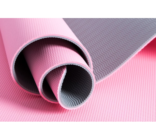 Килимок для фітнесу Pure2Improve TPE YOGA MAT 173x58x0.6см рожевий