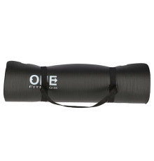 Килимок для йоги YM30 ONE FITNESS - чорний 