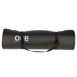 Килимок для йоги YM30 ONE FITNESS - чорний 