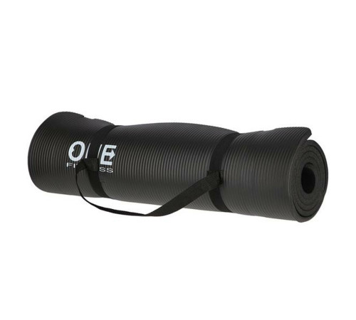Килимок для йоги YM30 ONE FITNESS - чорний Килимок для йоги YM30 ONE FITNESS - чорний