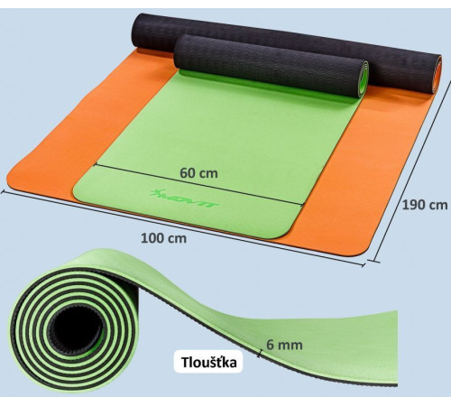 Тренажерний килимок Movit Yoga, 190 х 60 см Тренажерний килимок Movit Yoga, 190 х 60 см