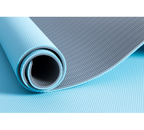 Килимок для вправ Pure2Improve TPE YOGA MAT 173x58x0,6 см блакитний