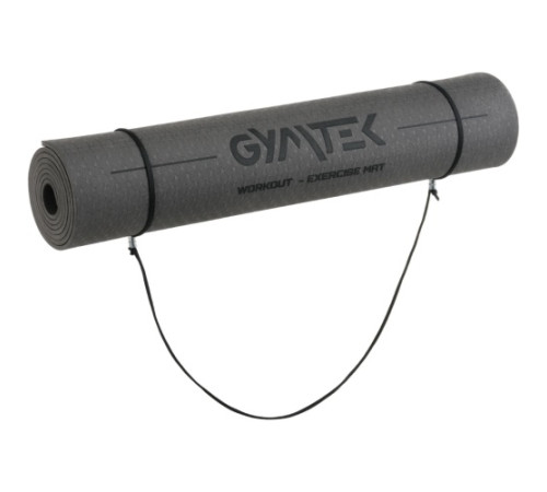 Килимок (мат) для фітнесу та йоги Gymtek Premium ТРЕ 0,5 см чорний Килимок (мат) для фітнесу та йоги Gymtek Premium ТРЕ 0,5 см чорний