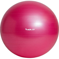 Гімнастичний м'яч з насосом MXSTP Movit 75cm - рожевий 