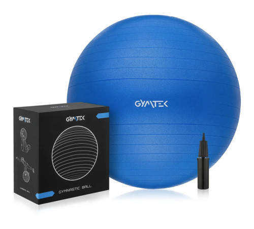 Фітбол Gymtek 65 см синій + насос