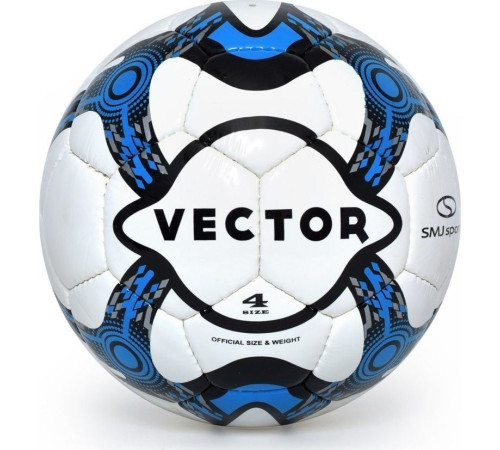 Футбольний м'я SMJ sport Piłka VECTOR розмір 4 біло-блакитний Футбольний м'я SMJ sport Piłka VECTOR розмір 4 біло-блакитний