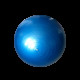 М'яч гімнастичний антирозривний 55 см Bauerfitness ACF-1071 - BLUE