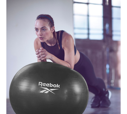 Гімнастичний м'яч Reebok 75 CM RAB-12017BK темно-сірий