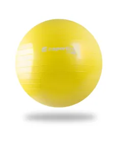 М'яч гімнастичний для занять фітнесом inSPORTline Lite Ball 45 см - жовтий