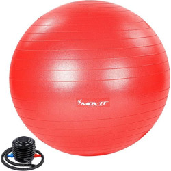 Гімнастичний м'яч з насосом Movit 75 cm - червоний 