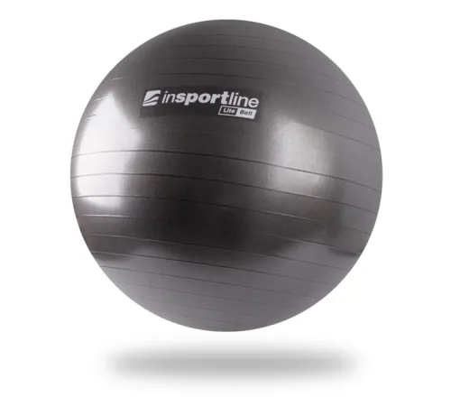 М'яч гімнастичний для занять фітнесом inSPORTline Lite Ball 55 см - Чорний