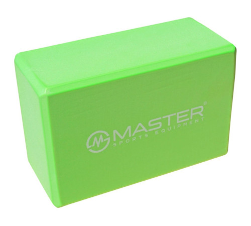 Блок для йоги MASTER Green 23 x 15 x 10 см