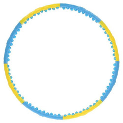 Масажний обруч HHP022 HULA HOP 1,45KG 110CM HMS - жовто-блакитний