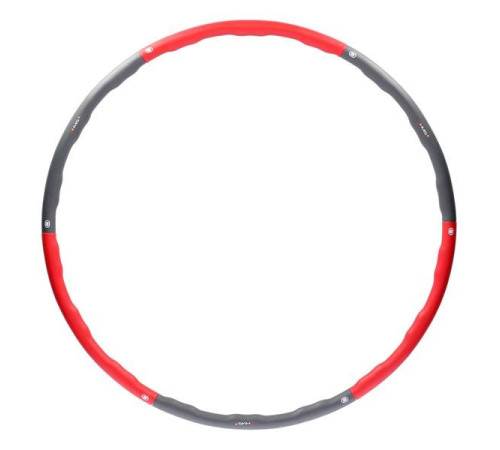 Масажний обруч Хула Хуп HHP002 HULA HOP 1,2KG 100CM HMS - червоно-сірий