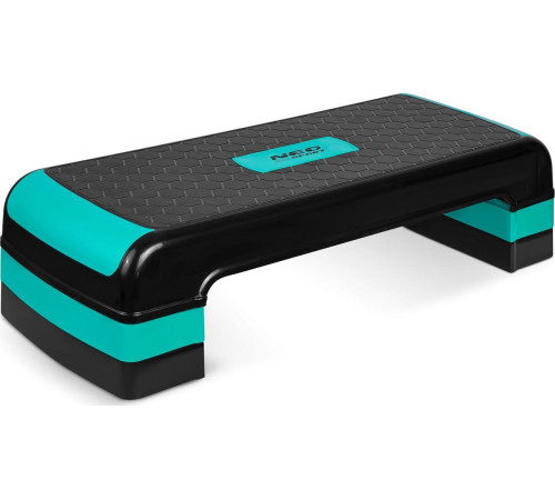 Степ-платформа Neo-Sport Step NS-402 - чорно-бірюзова