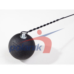 Сталевий змагальний молот 3 кг Polanik Premium Line Black Hammer, IAAF I-17-0854