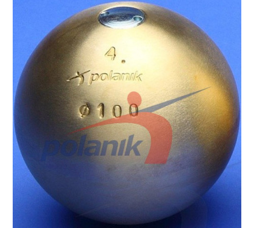 М'яч латунний змагальний Polanik 4 кг, діам. 100 мм; IAAF I-00-0198<br>