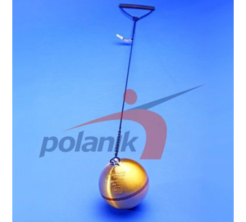 Молот латунний змагальний 4 кг, Polanik Premium Line Gold Hammer, IAAF I-10-0464<br>