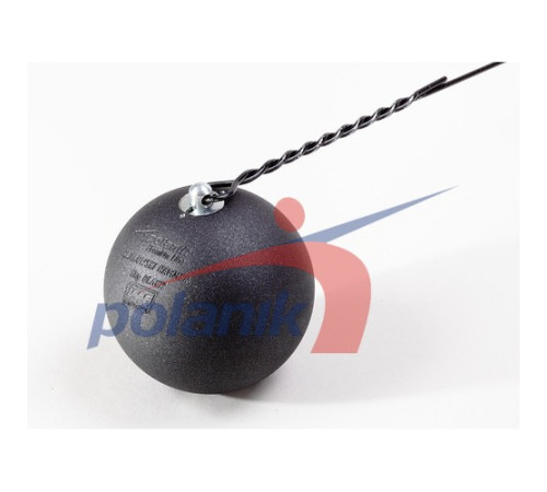 Сталевий змагальний молот 5 кг Polanik Premium Line Ziolkowski Hammer BLACK, IAAF I-17-0855