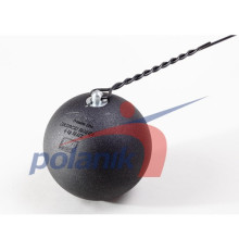 Сталевий змагальний молот 6 кг Polanik Premium Line Ziolkowski Hammer BLACK, IAAF I-17-0856