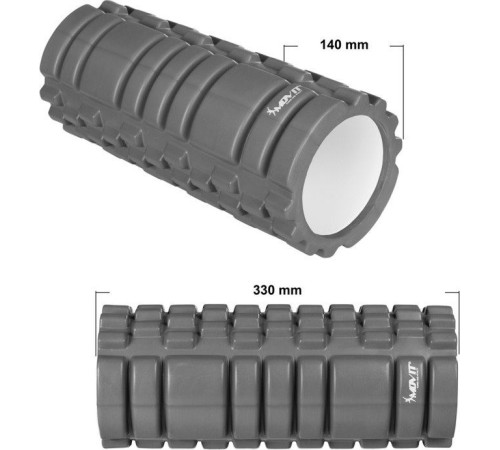 Валик для масажу Movit Roller Фітнес сірий