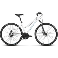 Гірський велосипед Kross Evado 4.0 біло-синій глянець 