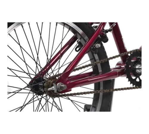 Велосипед DHS Jumper 2005 BMX 20 дюймів - 6,0 - бордовий Велосипед DHS Jumper 2005 BMX 20 дюймів - 6,0 - бордовий
