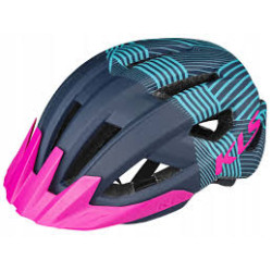 Шолом KELLYS DAZE MTB з дашком S/M 52-55cm чорно-синьо-рожевий
