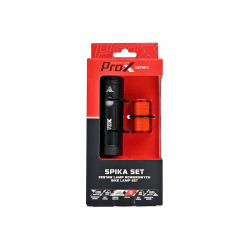 Ліхтар передній+задній /акумулятор/ PROX SPIKA SET 1100Lm + ZETA S 80Lm USB-C, POWERBANK