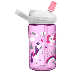Пляшка CamelBak Eddy+ Kids 400ml рожева з єдинорігами