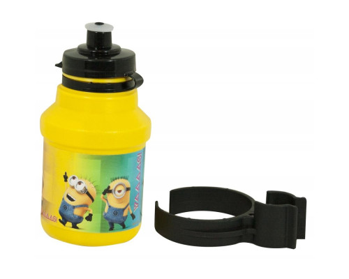 Велосипедна пляшка Minionki 350 ml жовта з ручкою inSPORTline