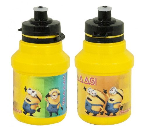 Велосипедна пляшка Minionki 350 ml жовта з ручкою inSPORTline Велосипедна пляшка Minionki 350 ml жовта з ручкою inSPORTline