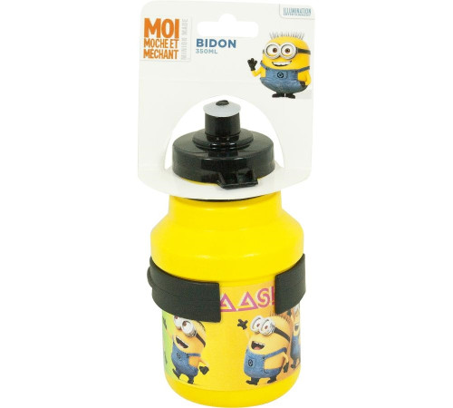 Велосипедна пляшка Minionki 350 ml жовта з ручкою inSPORTline Велосипедна пляшка Minionki 350 ml жовта з ручкою inSPORTline