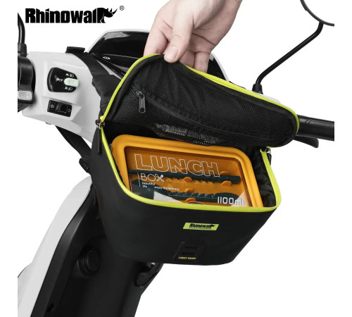 Сумка на кермо Rhinowalk E-Bike X21923 4 л, сіра Сумка на кермо Rhinowalk E-Bike X21923 4 л, сіра
