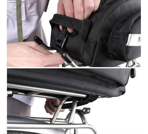Сумка на багажник Rhinowalk Multifunctional X20667 12 л, чорна Сумка на багажник Rhinowalk Multifunctional X20667 12 л, чорна