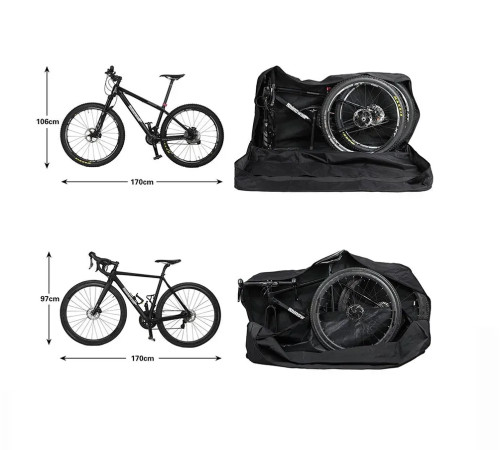 Чохол для велосипеда Rhinowalk MTB 27.5 RM263, чорний Чохол для велосипеда Rhinowalk MTB 27.5 RM263, чорний