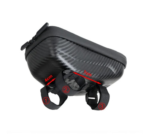 Чохол для телефона на кермо Rhinowalk Bike Phone 6.5 E001, чорний Чохол для телефона на кермо Rhinowalk Bike Phone 6.5 E001, чорний