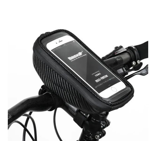 Чохол для телефона на кермо Rhinowalk Bike Phone 6.5 E001, чорний Чохол для телефона на кермо Rhinowalk Bike Phone 6.5 E001, чорний