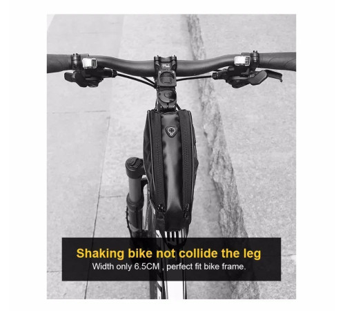 Сумка на раму Rhinowalk Top Tube T31 1,3л, чорна Сумка на раму Rhinowalk Top Tube T31 1,3л, чорна