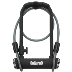 Замок ONGUARD PitBull DT 8005X X-Series U-LOCK - 14 Мм 115 Мм 230 Мм - 5 Х Ключів З Кодом + Мотузка 10 Мм 120 См ЧОРНИЙ