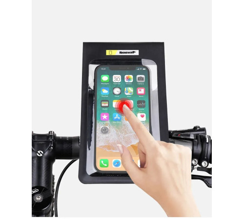 Чохол для телефона на кермо Rhinowalk Bike Phone 7 SK300, чорний Чохол для телефона на кермо Rhinowalk Bike Phone 7 SK300, чорний