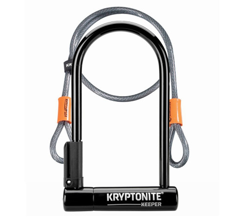 Велозамок KRYPTONITE KEEPER 12 STANDARD U-LOCK + Мотузка 10,2 См X 20,3 См