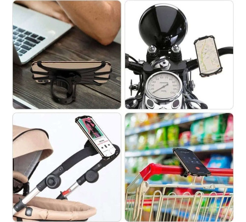 Велосипедний тримач Spider TPU Bike Phone Holder Silicone для велосипедного моторолера, квадроцикла