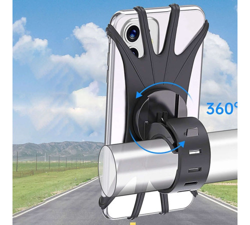 Велосипедний тримач Spider TPU Bike Phone Holder Silicone для велосипедного моторолера, квадроцикла