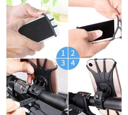 Велосипедний тримач Spider TPU Bike Phone Holder Silicone для велосипедного моторолера, квадроцикла