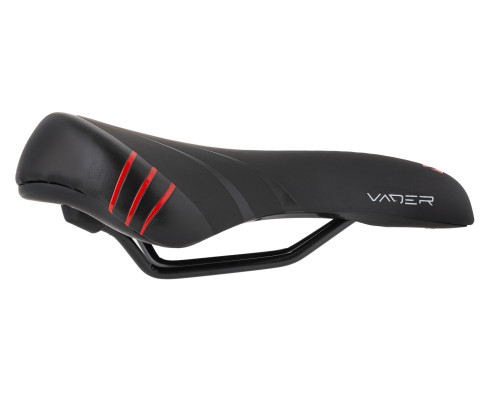 Жіноче кросове сідло MTB VADER VD1152 F-05, чорно-червоне