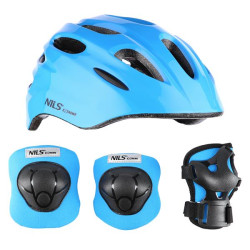  Шолом з протекторами, синій XS NILS EXTREME MTW01+H210