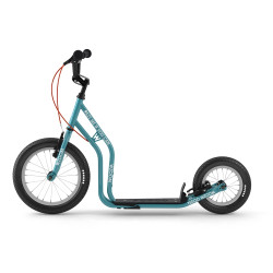  Самокат Yedoo Wzoom New 16/12' з надувними колесами - світло-синій