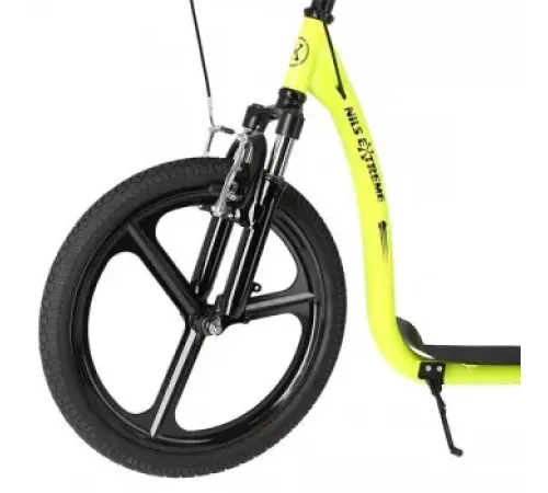 Самокат з надувними колами WHS300 20/16'' NILS EXTREME - жовто-чорний Самокат з надувними колами WHS300 20/16'' NILS EXTREME - жовто-чорний